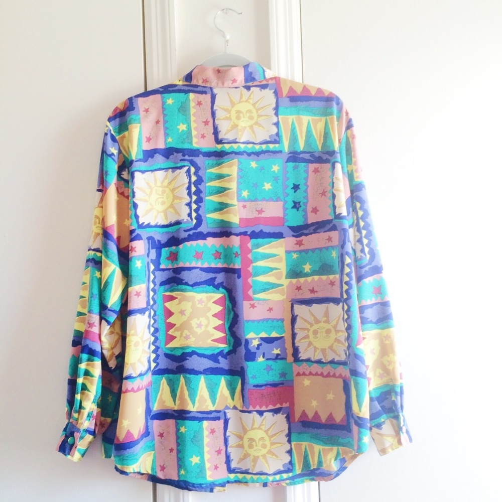 Sun & Stars Button Down Blouse - Picture 3 of 5